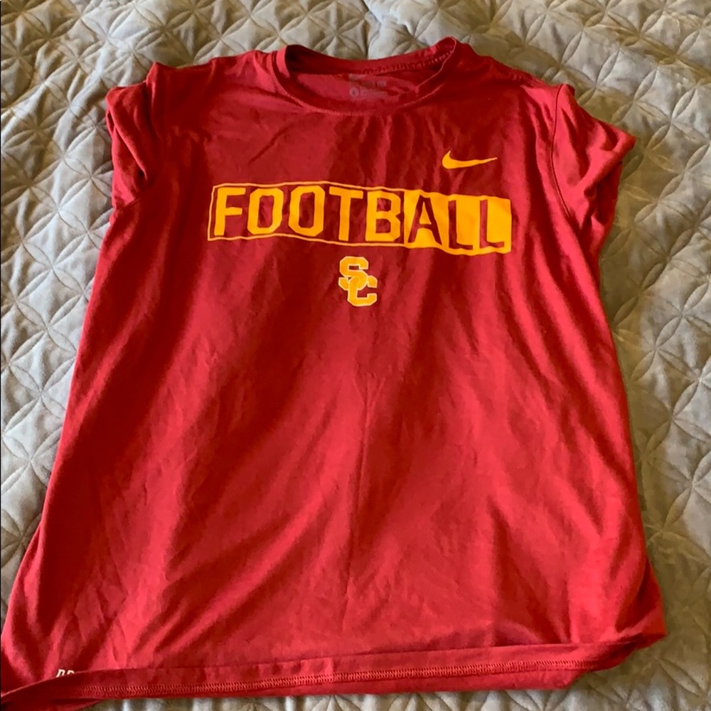 Nike Usc football dri fit shirt